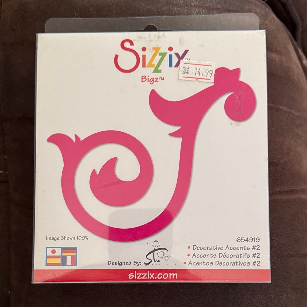 Sizzix Bigz Pink Decorative Accent